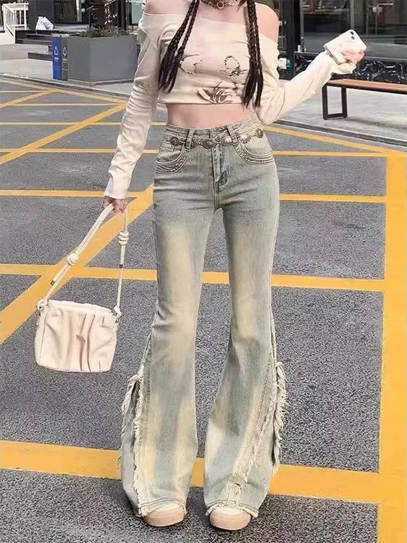 Vintage High-Waist Wide-Leg Jeans
