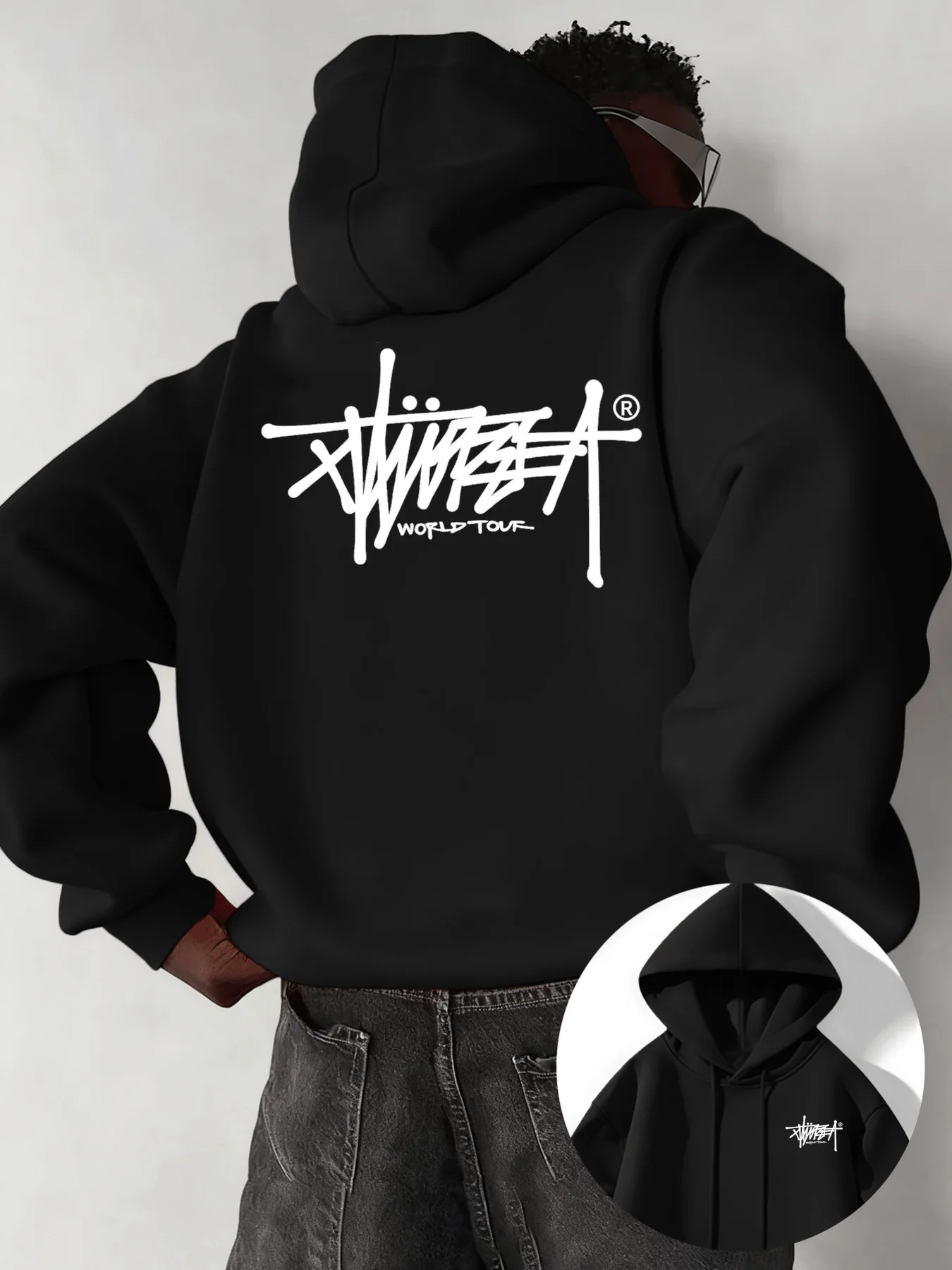 Urban Printed Pullover Hoodie