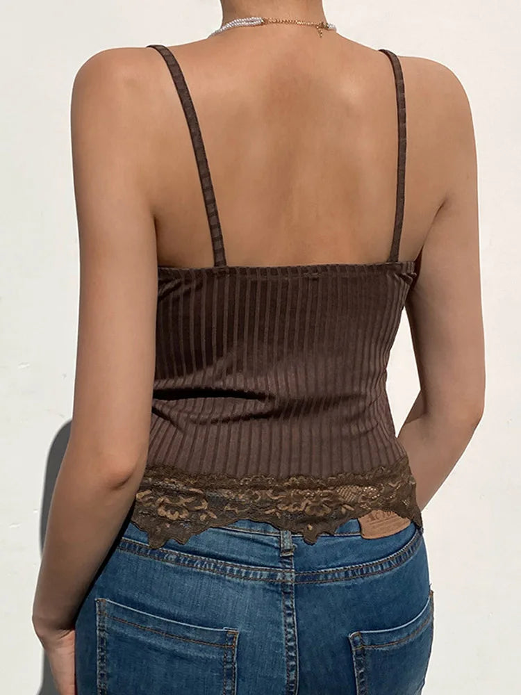 Backless Lace Slip Dress