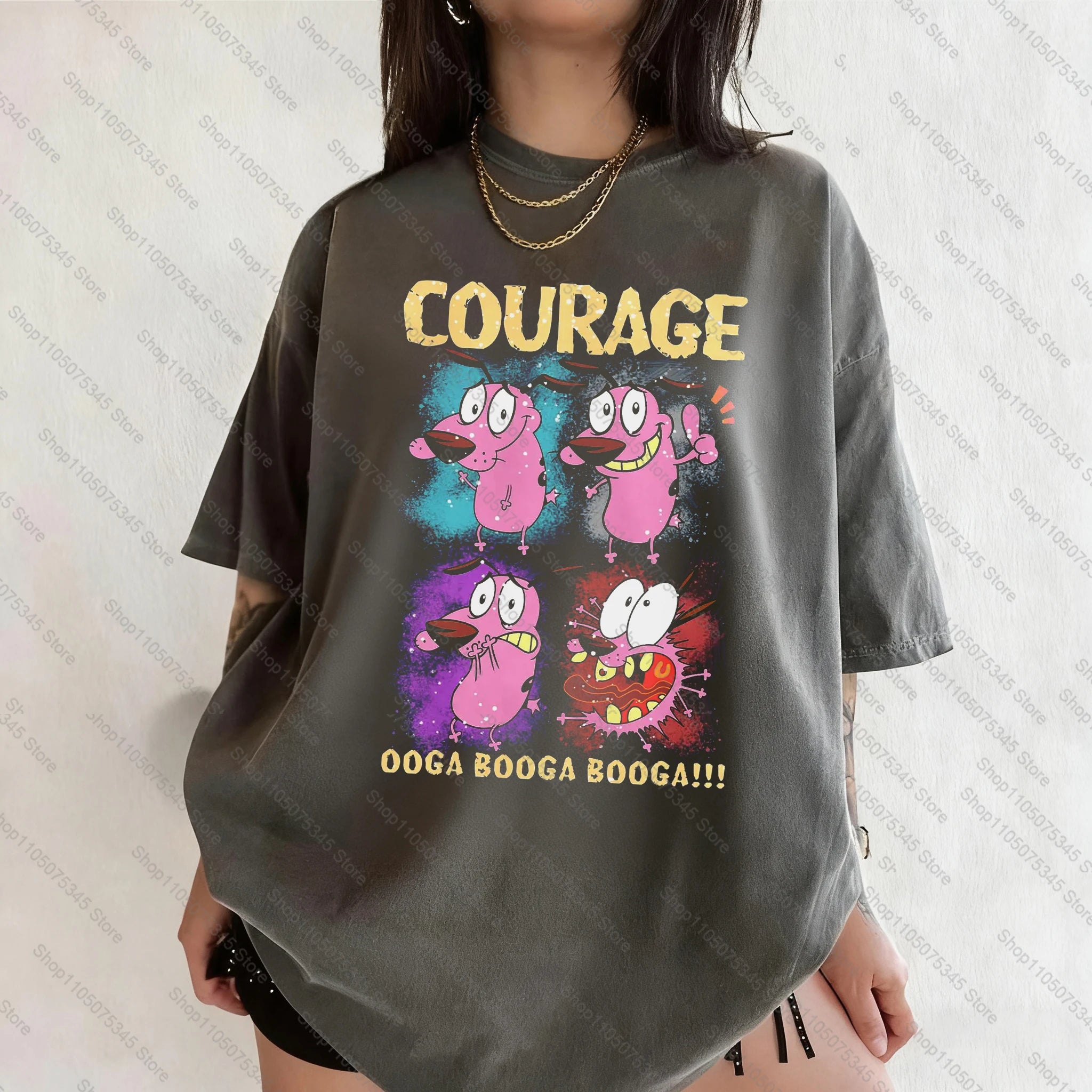 Courage Cowardly Dog Graphic Tee