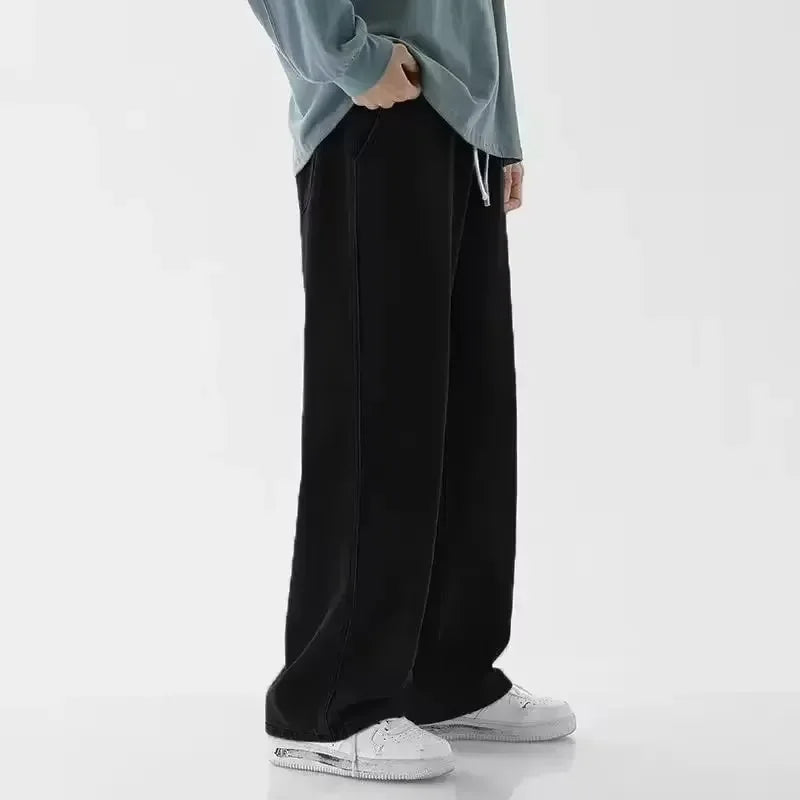 Black Light-Blue Wide-Leg Jeans