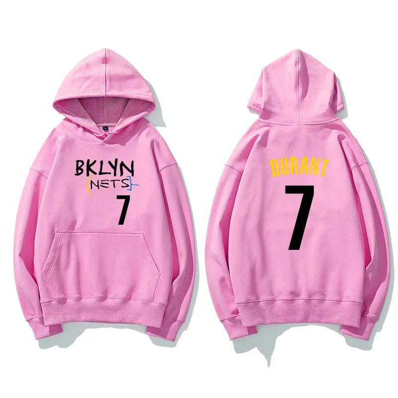 Basketball Print Pullover Hoodie