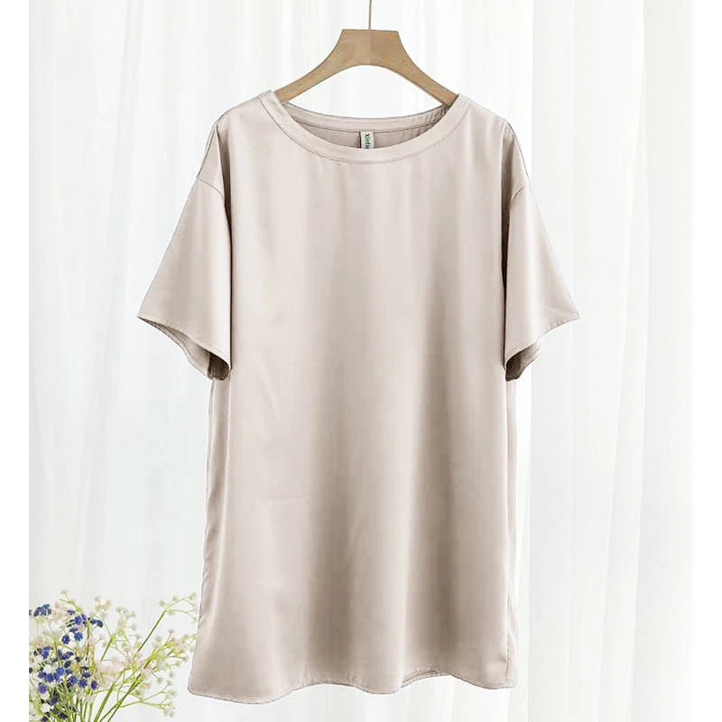 Plus Size Satin Nightshirt