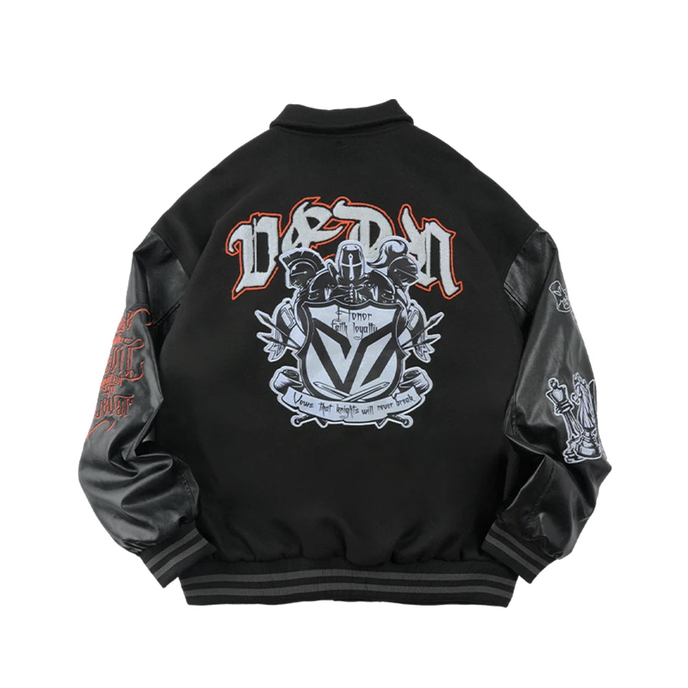 Embroidered Baseball Bomber Jacket