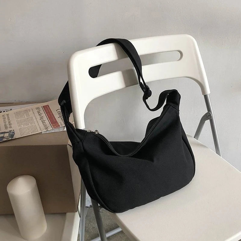 Canvas Hip-Hop Crossbody Bag