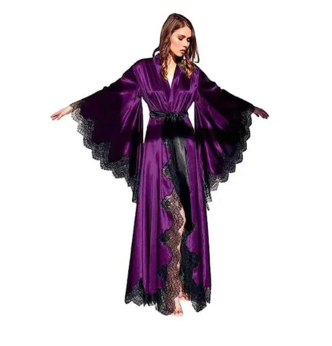 Solid Color Tie Robe