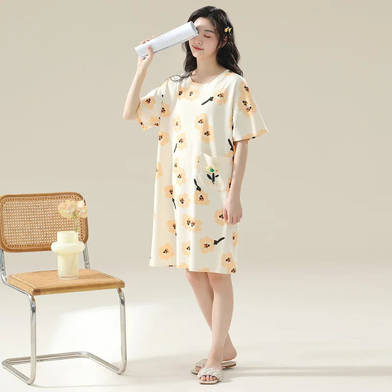 Plus Size Cotton Sleepshirt