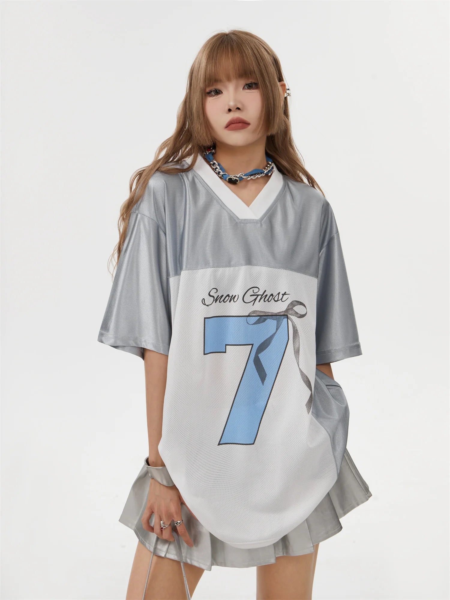 Pink Bow Number 7 Tee