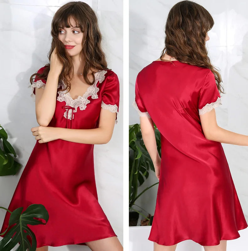 Silk V-Neck Slip Dress