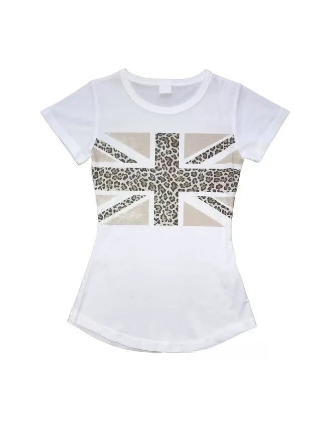 Leopard Print Slim T-Shirt