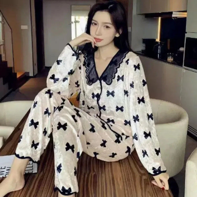 Cartoon Short Sleeve Pajama Set