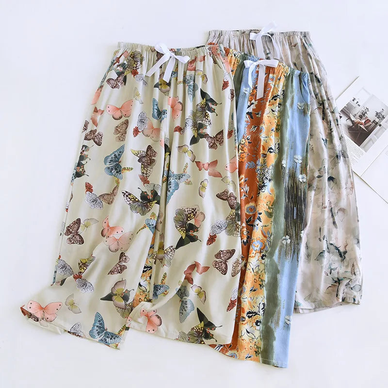 Plus Size Satin Pajama Pants