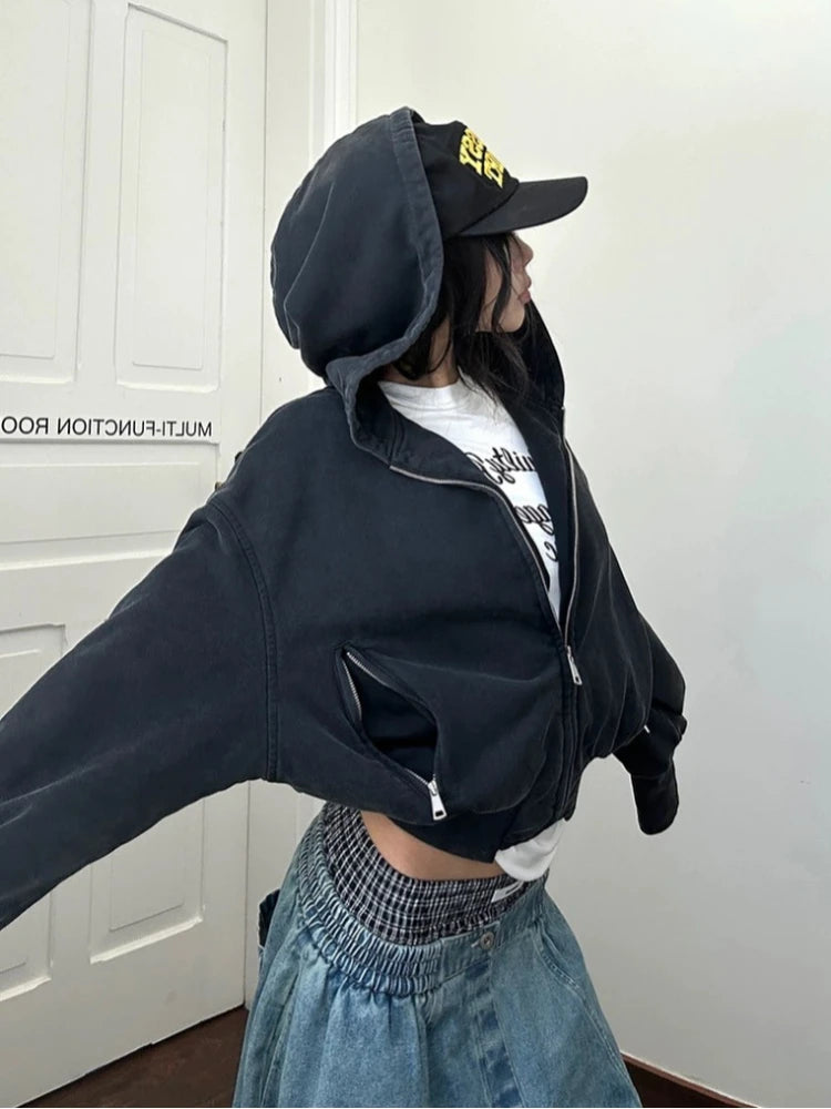 Gothic Letter Print Hoodie