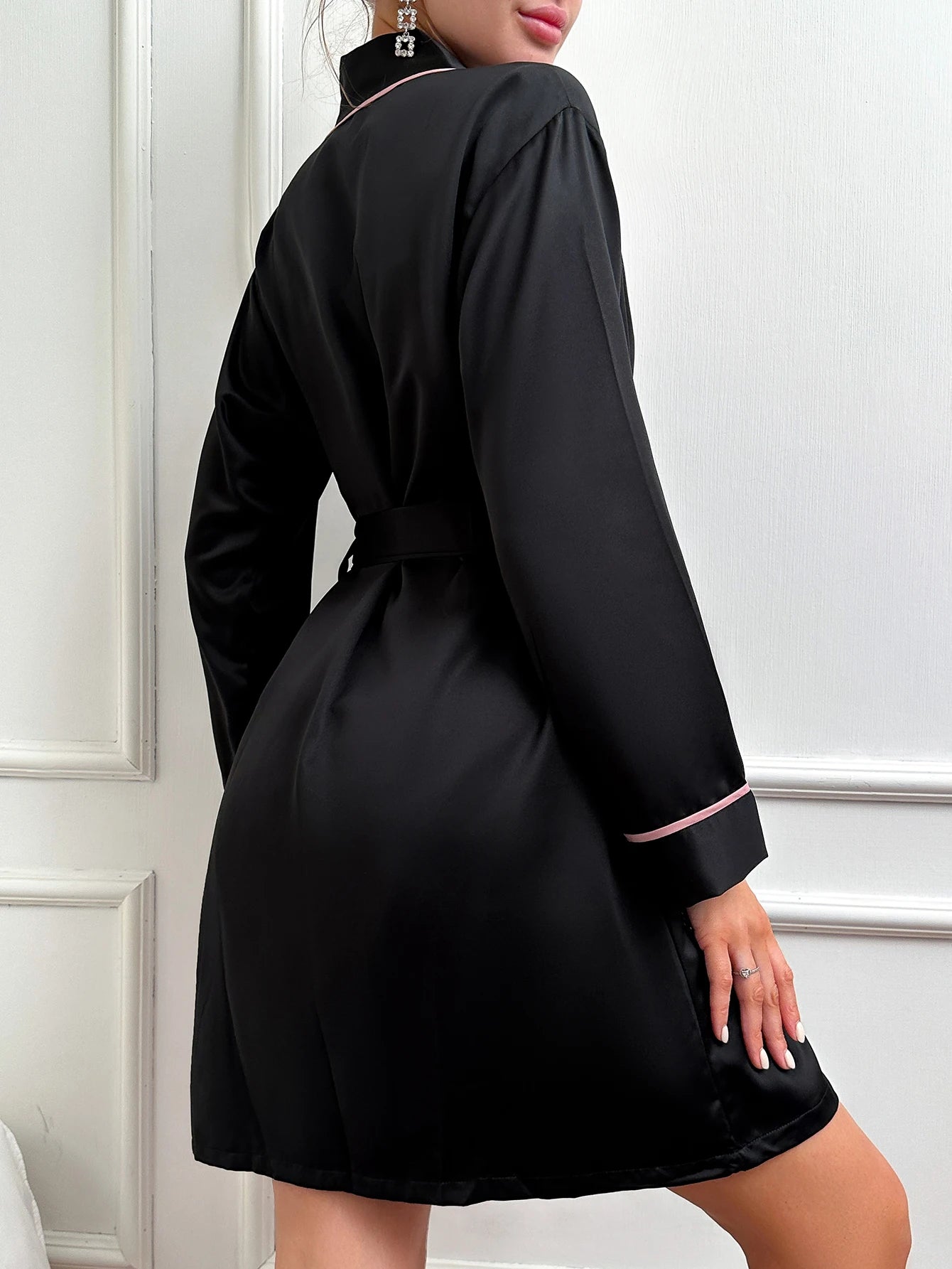 Polka Dot Ruffle Robe Set