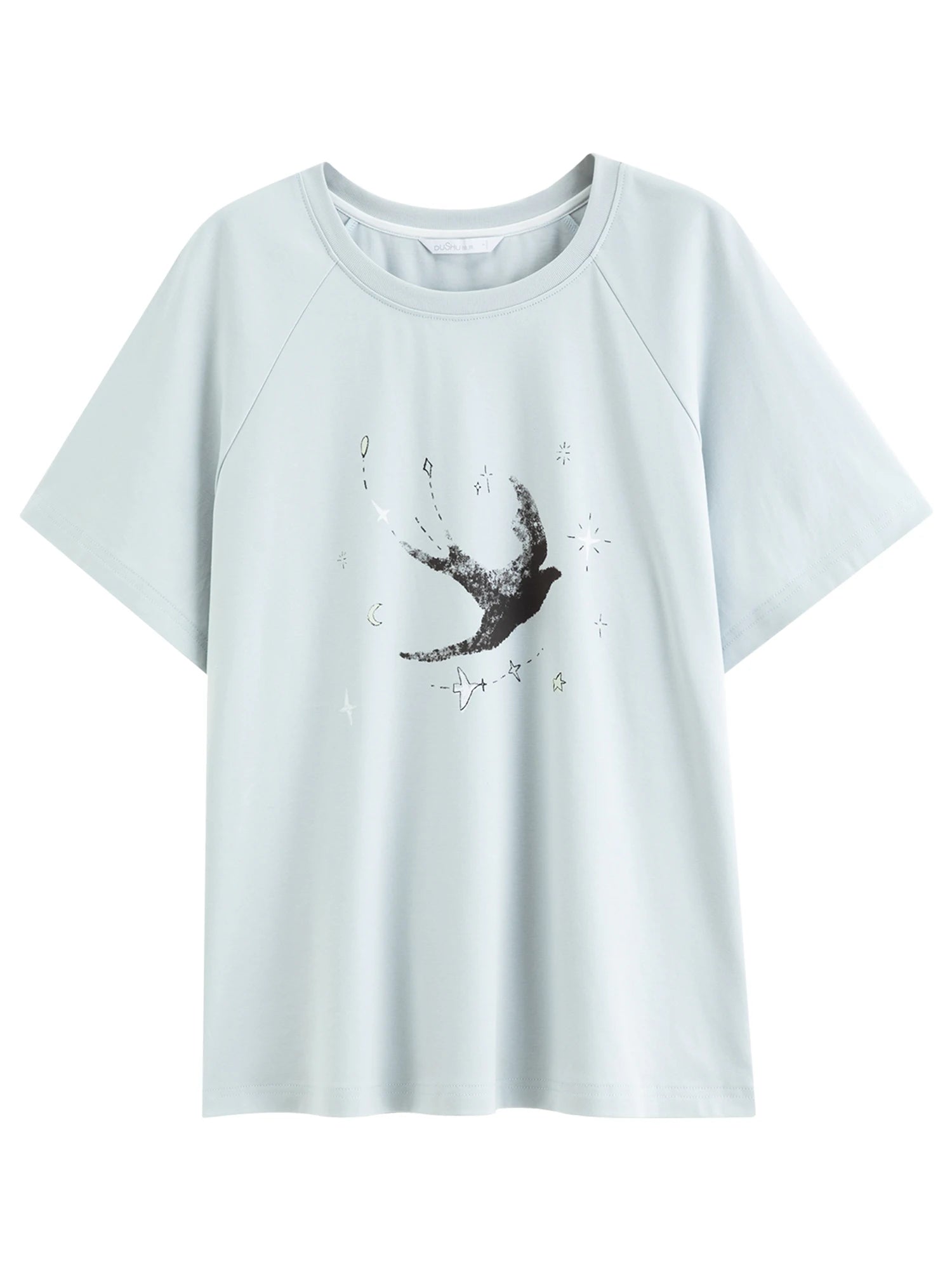 Printed Raglan Sleeve T-Shirt