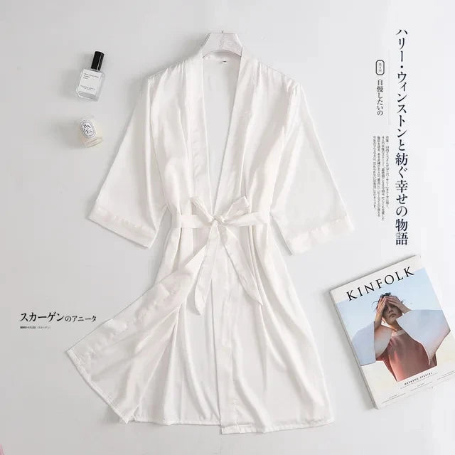 Rose Stripe Morning Robe