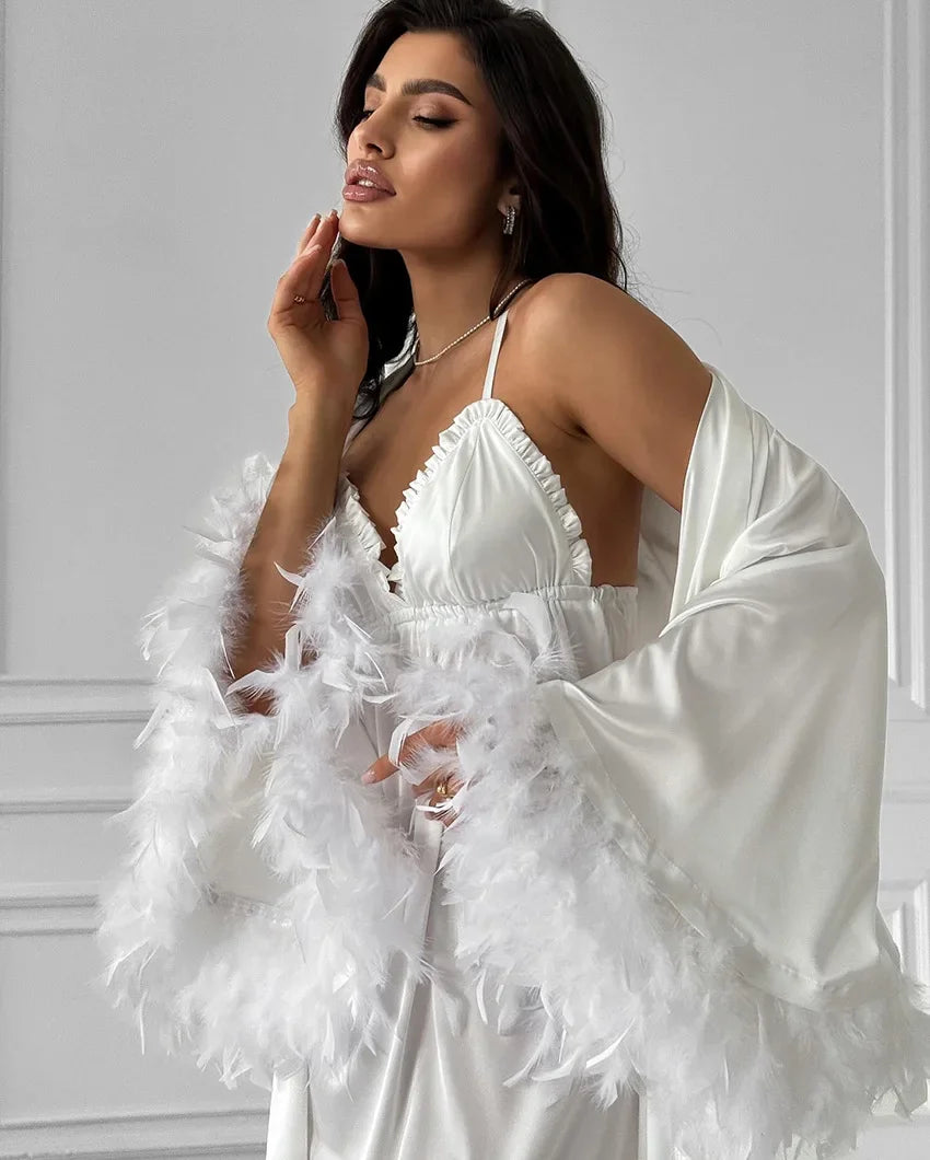 Luxury Silk Satin Robe