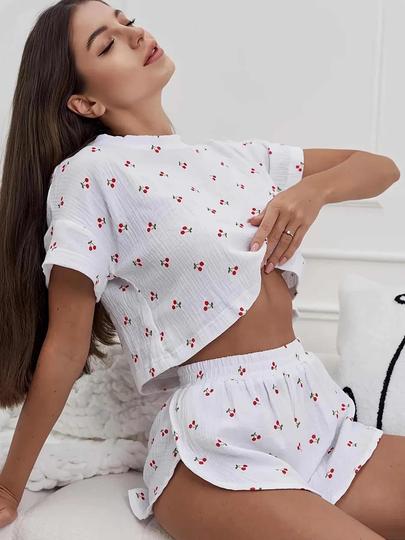 Ice Silk Pajama Set