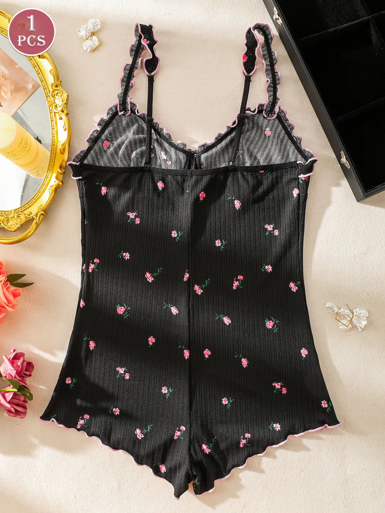 Sleeveless One-Piece Pajama