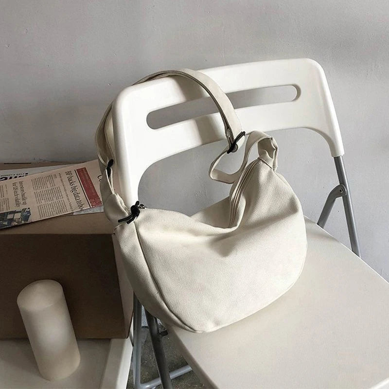 Canvas Hip-Hop Crossbody Bag