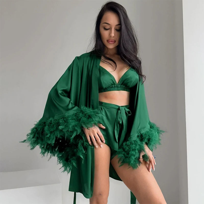 Luxury Silk Satin Robe