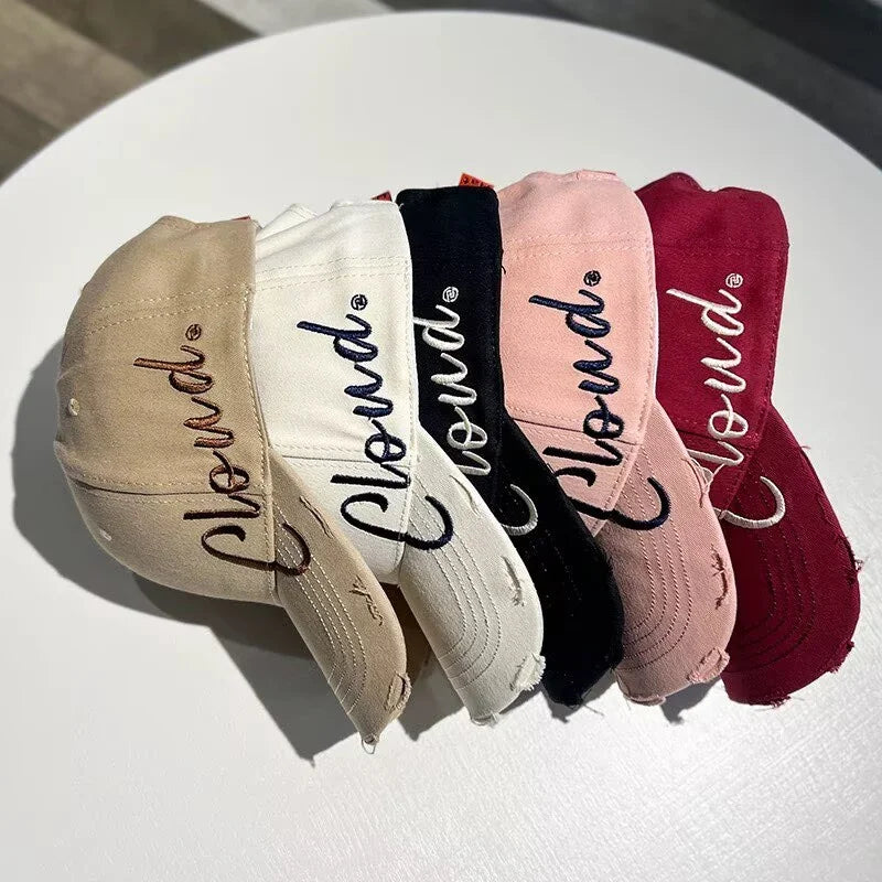 Wide-Brim Baseball Cap