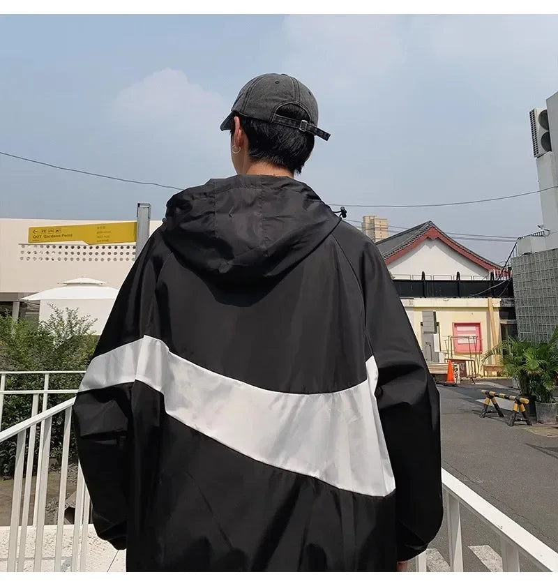 Color Block Sun Protection Jacket