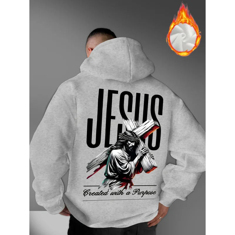Jesus Graphic Hooded Sweatshirt