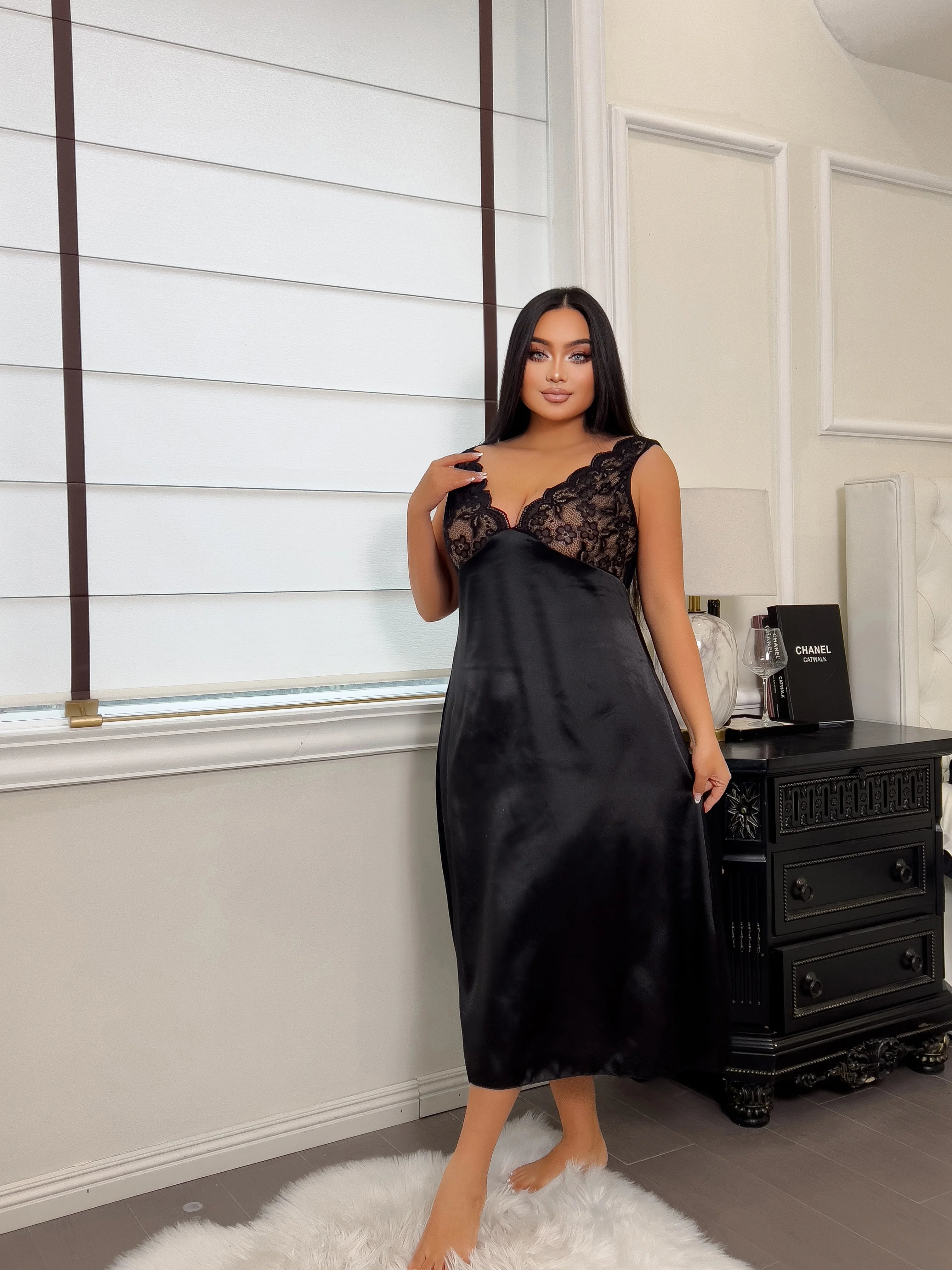 Plus Size Printed Nightgown
