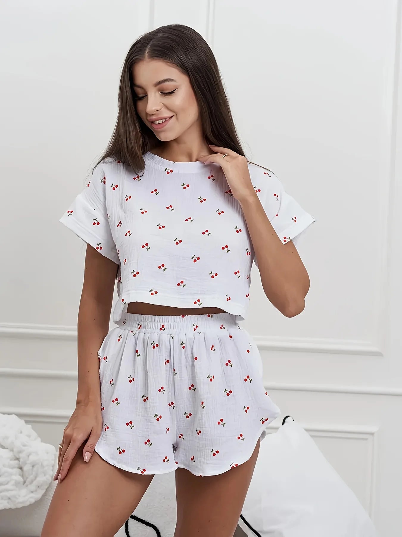 Ice Silk Pajama Set