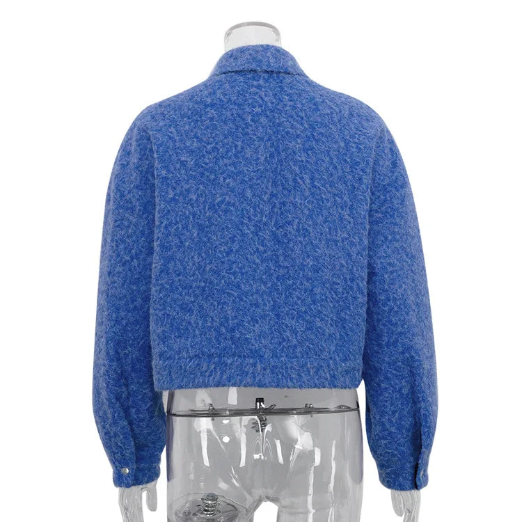 Klein Blue Wool Shacket