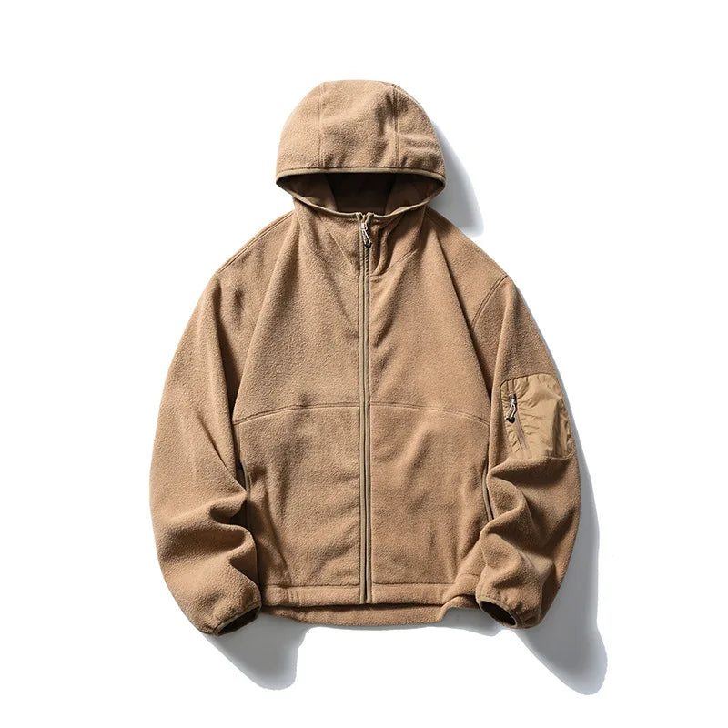 Outdoor Fleece Hooded Jacket