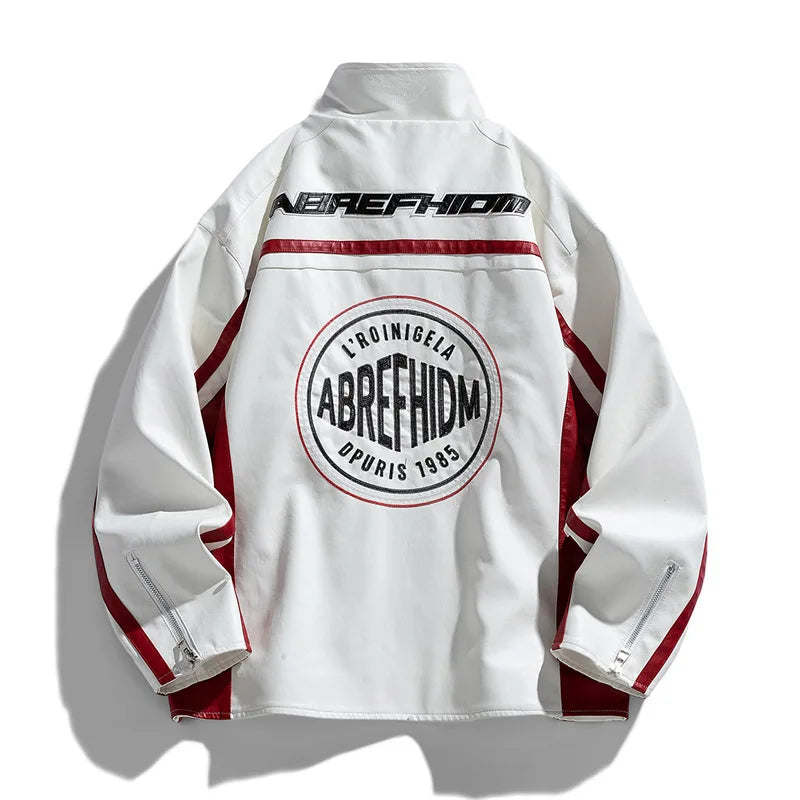 Retro Motorcycle Leather Jacket
