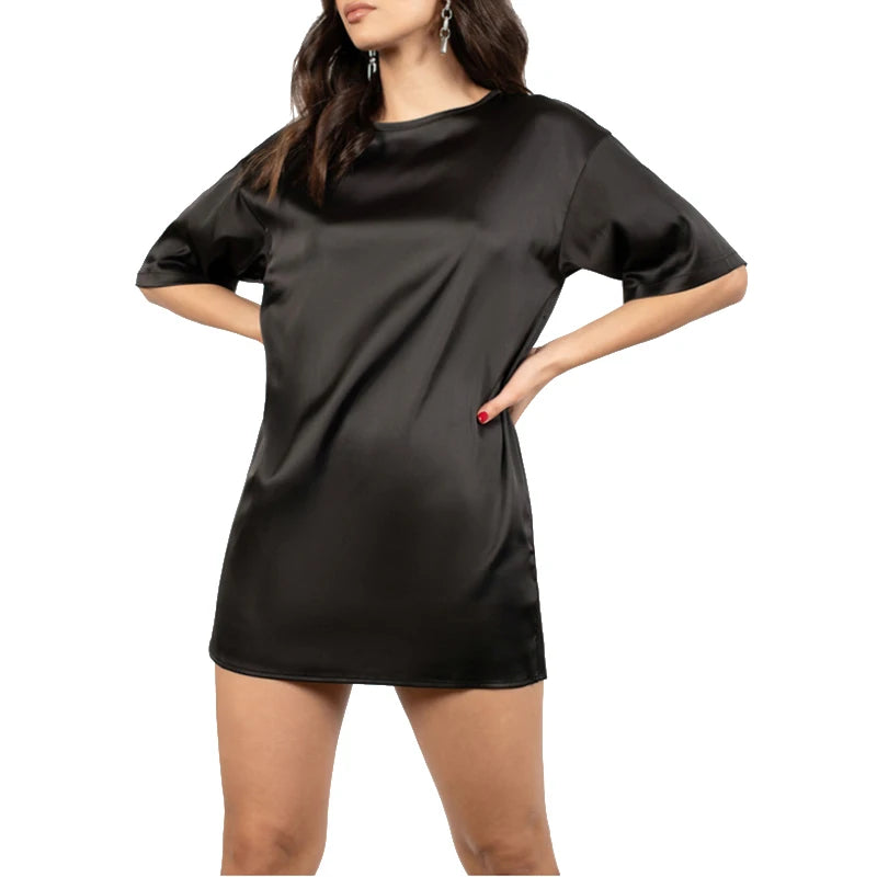 Plus Size Satin Nightshirt