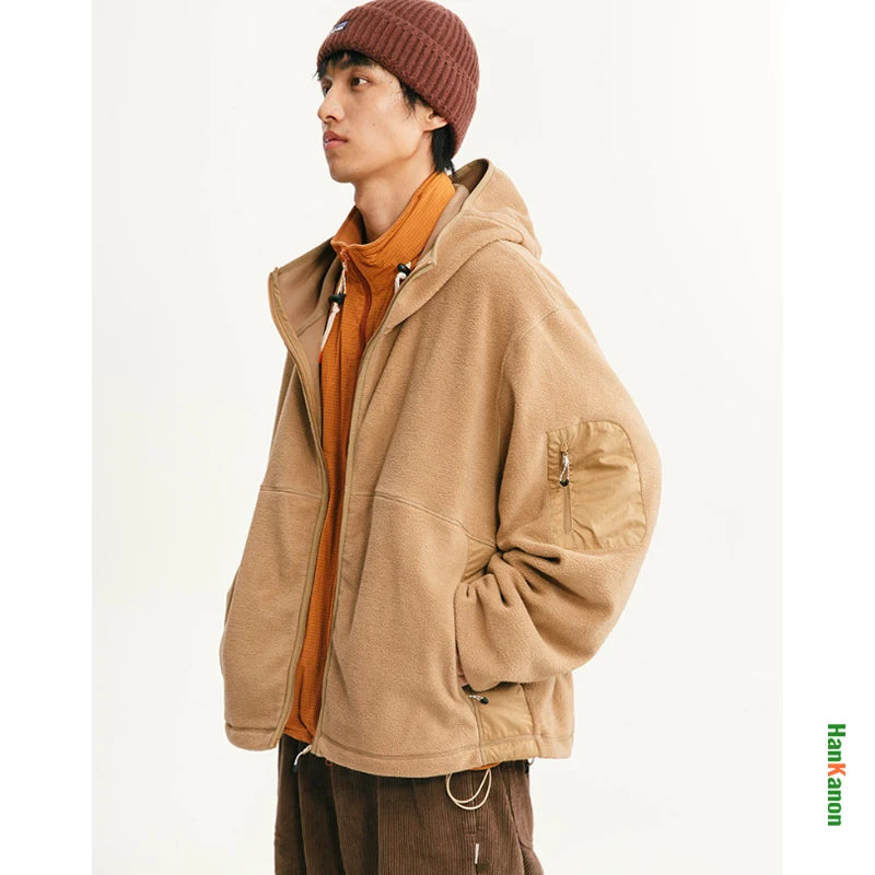 Outdoor Fleece Hooded Jacket