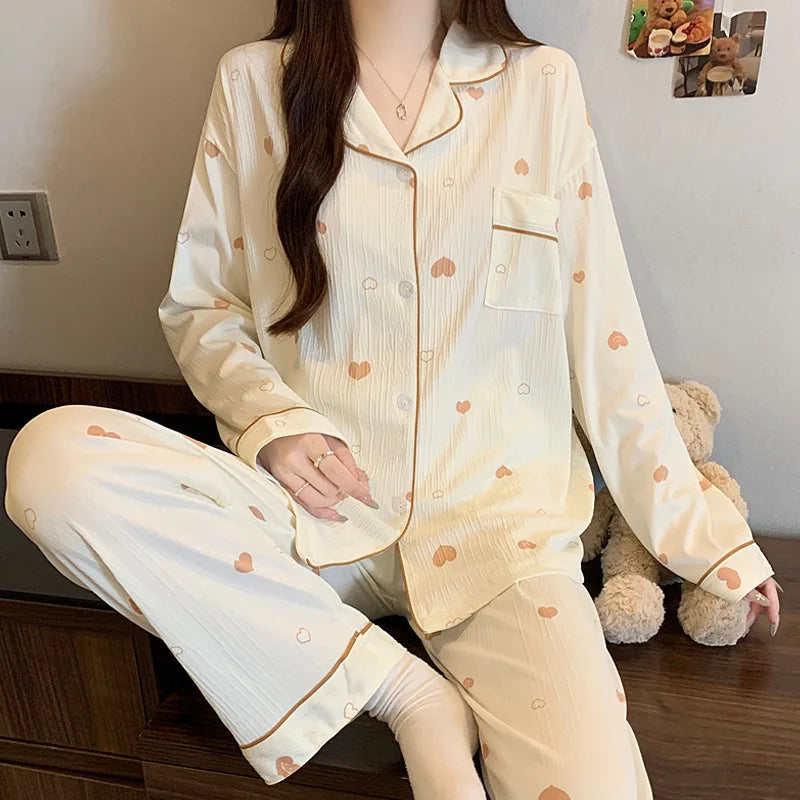 Butterfly Print Pajama Set