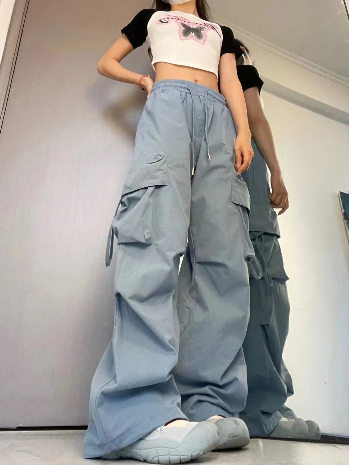 Y2K High-Waist Cargo Pants