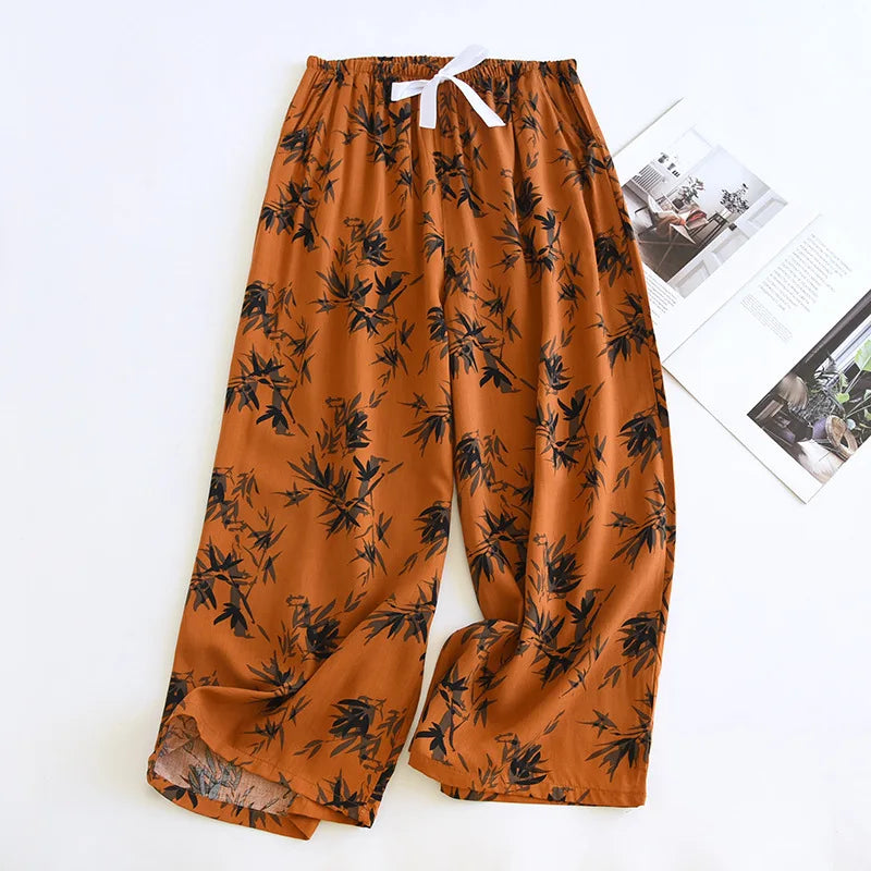 Plus Size Satin Pajama Pants
