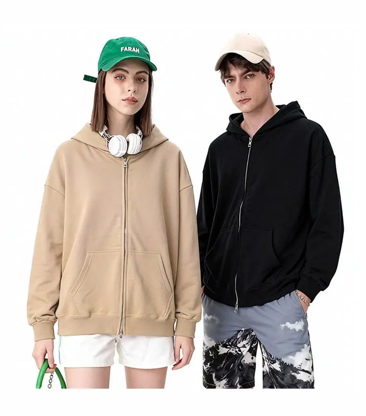 Double-Zip Heavyweight Hoodie
