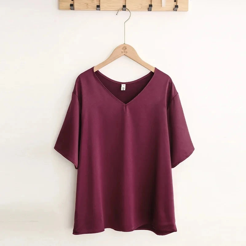 Plus Size Satin Nightshirt