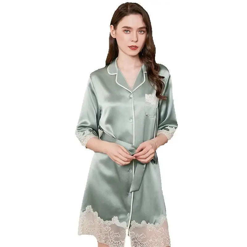 Silk Long Sleeve Pajama Set