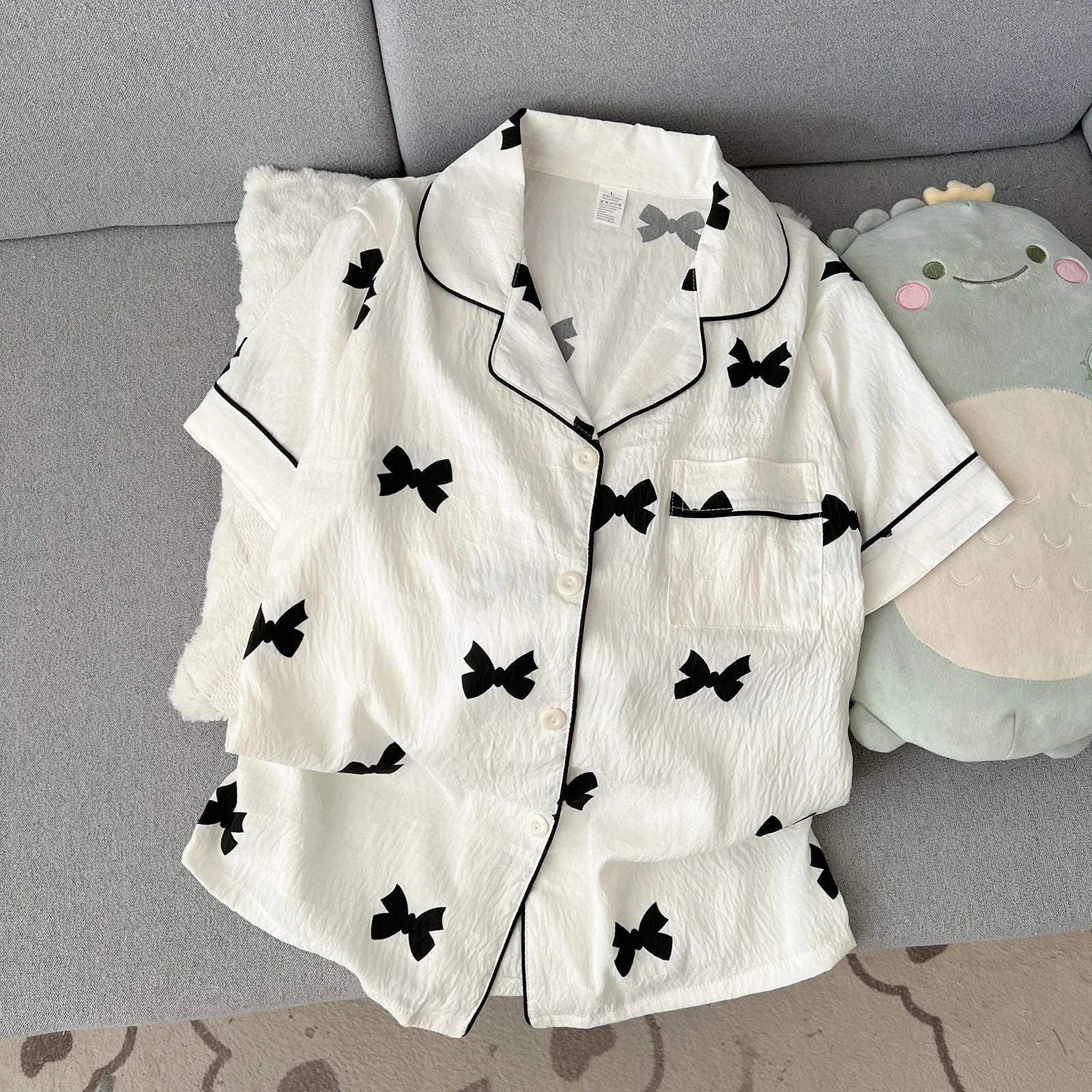 Cherry Print Pajama Set