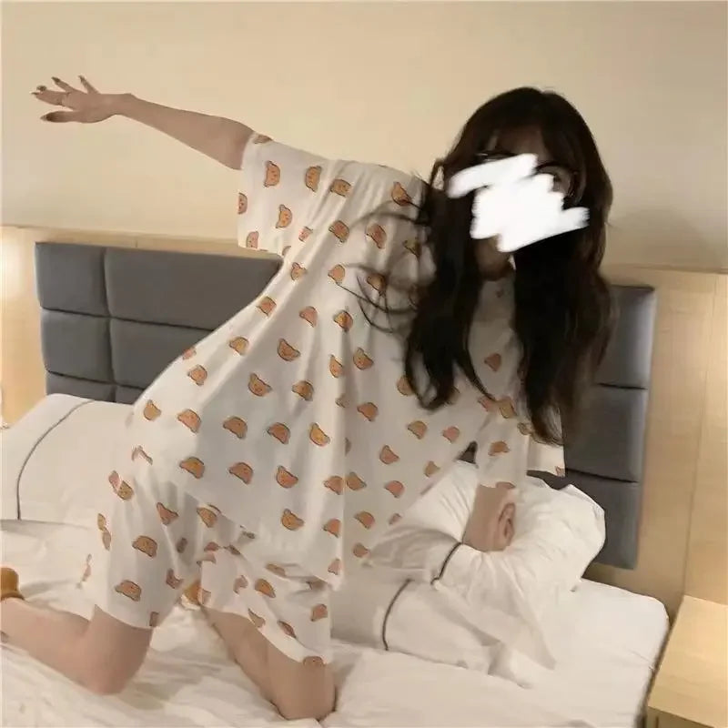 Cherry Print Pajama Set