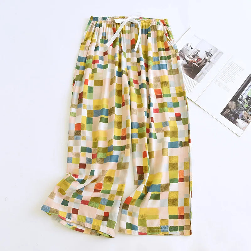 Plus Size Satin Pajama Pants
