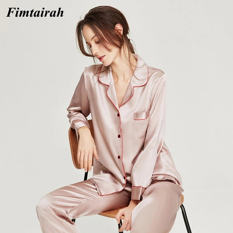Satin Button Front Sleepshirt