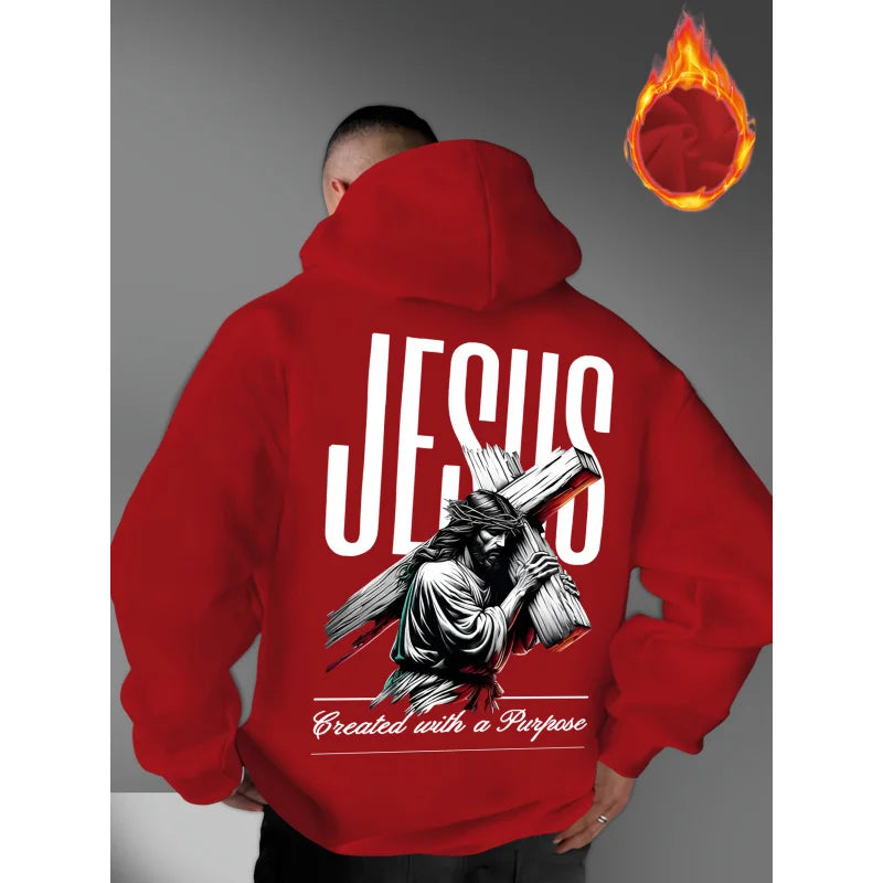 Jesus Graphic Hooded Sweatshirt