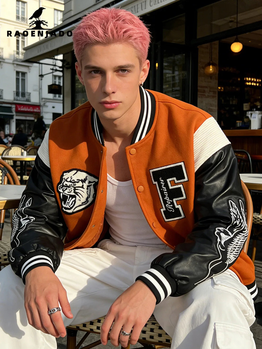 Vintage Letterman Bomber Jacket