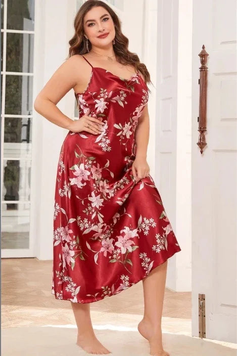 Short Satin Nightgown