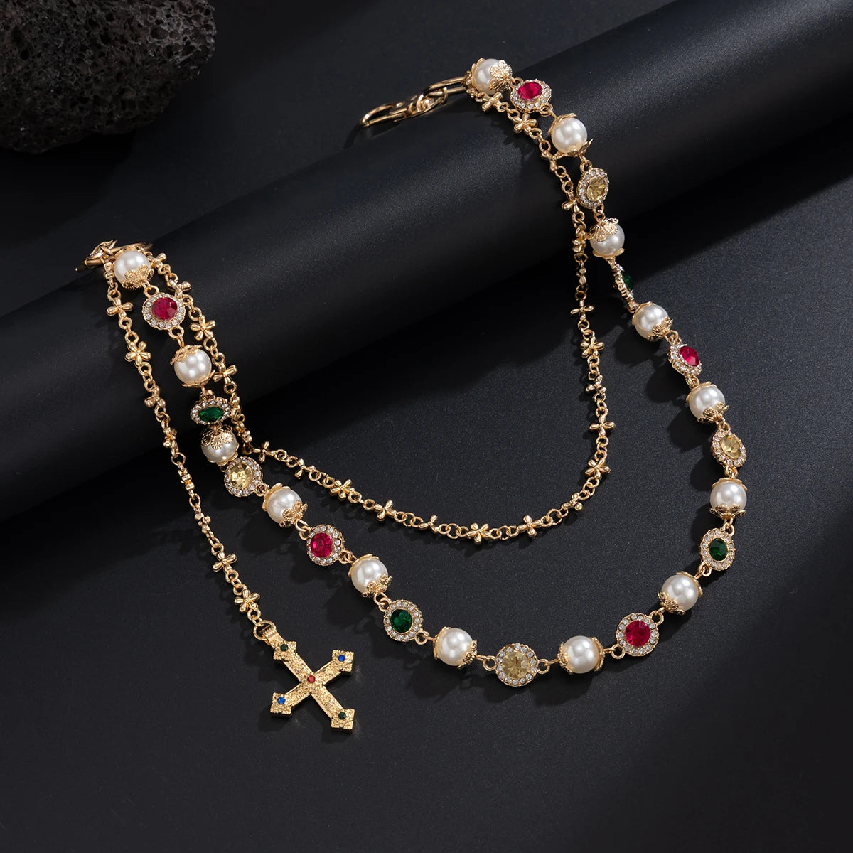 Punk Cross Pendant Chain