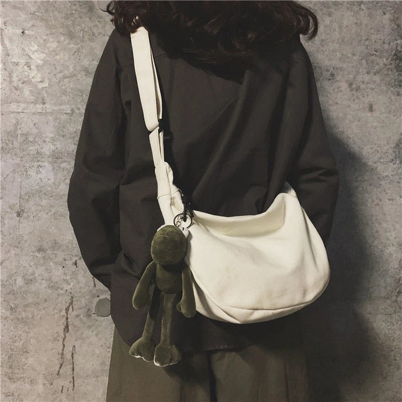 Canvas Hip-Hop Crossbody Bag